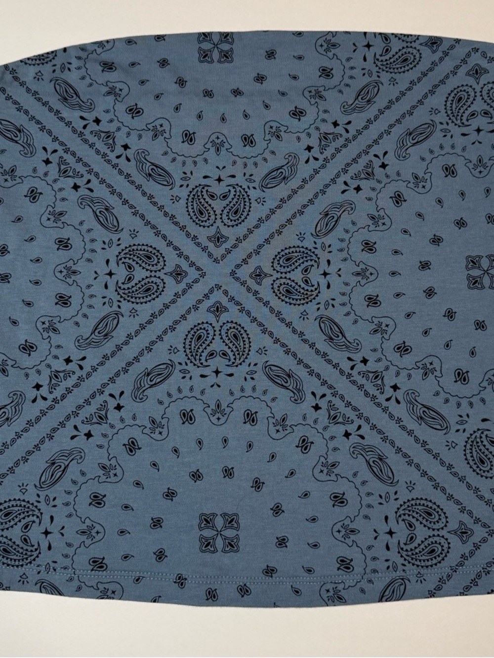 Wild Fable Blue Paisley Tube Top Women's Size L shirt